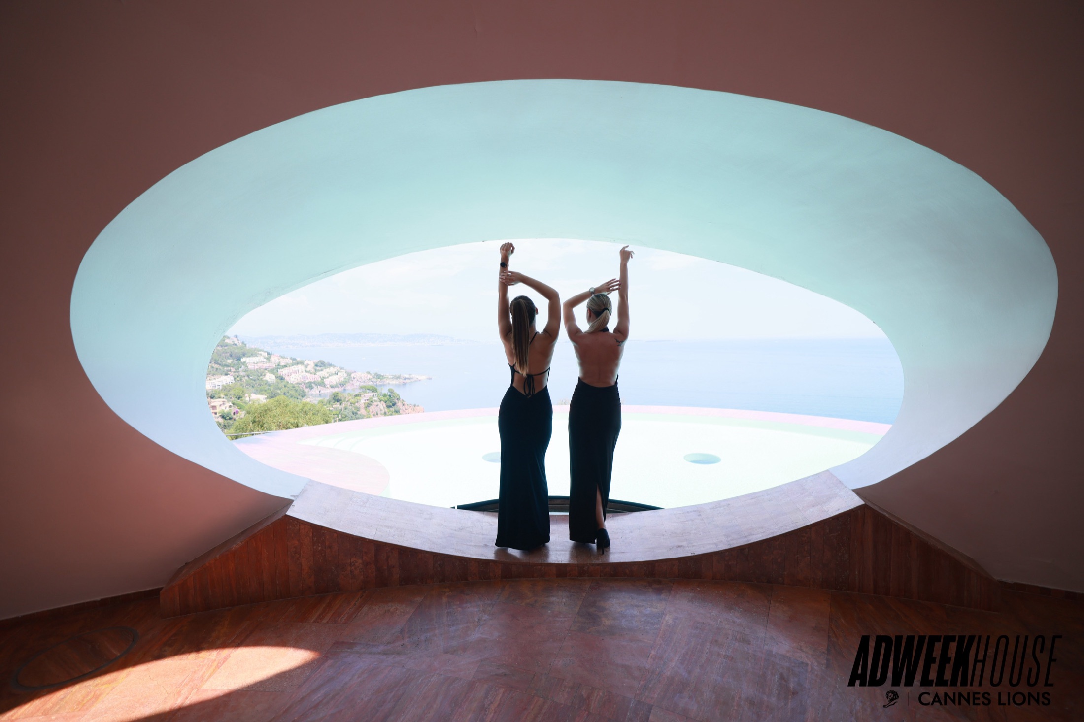 Guests take in the Riviera view between ADWEEK House moments
