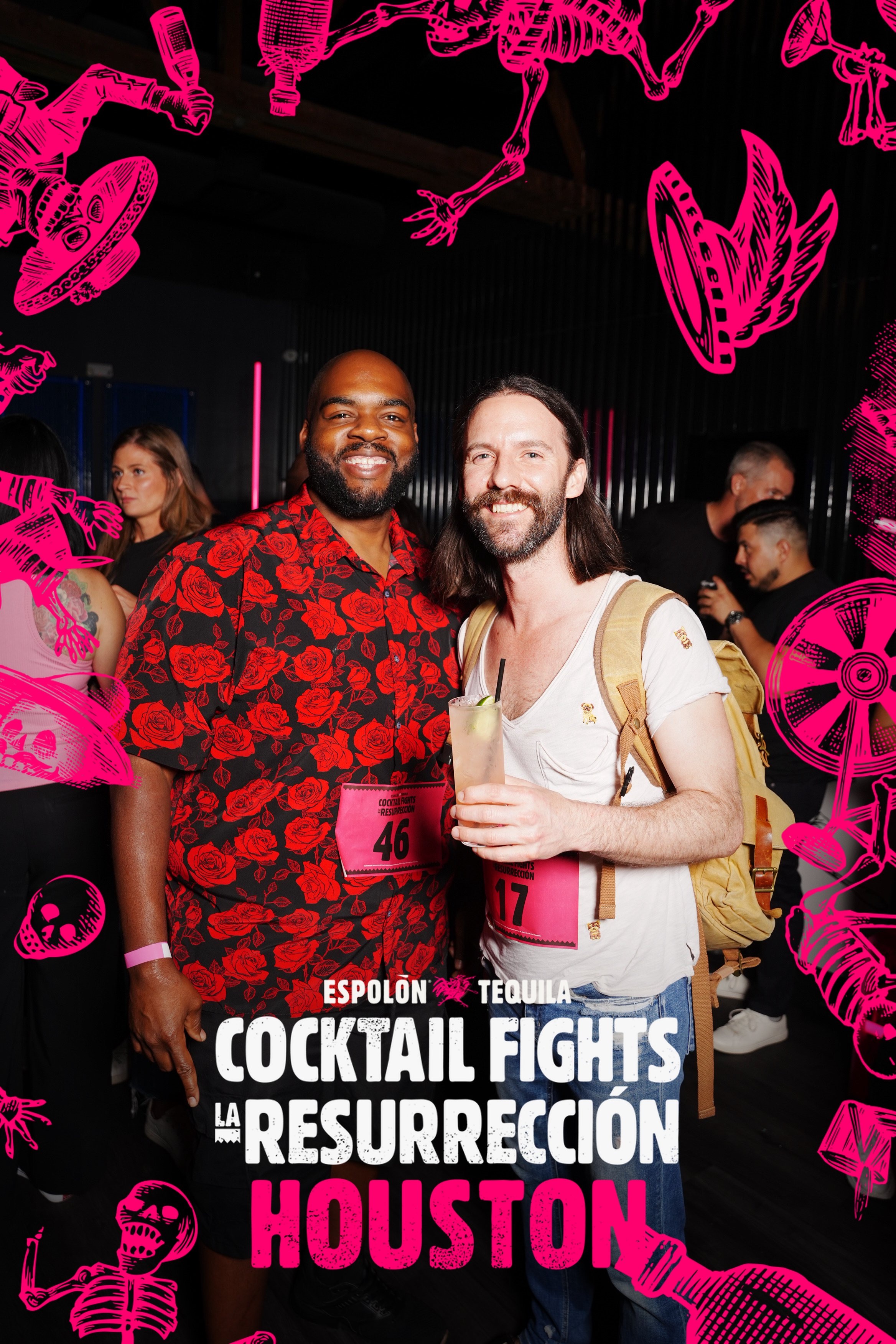 Guests posing at Espolon Cocktail Fights