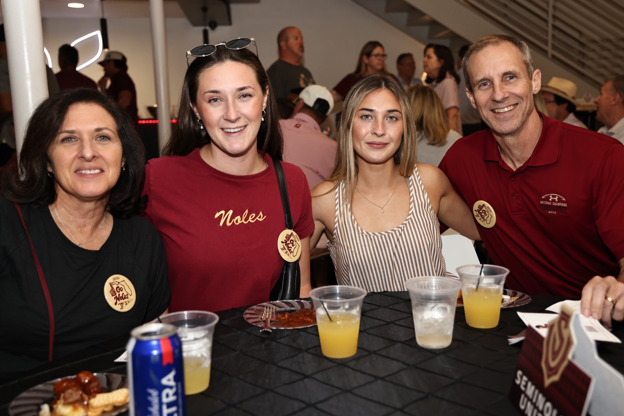 Alumni family at the Friday night kickoff