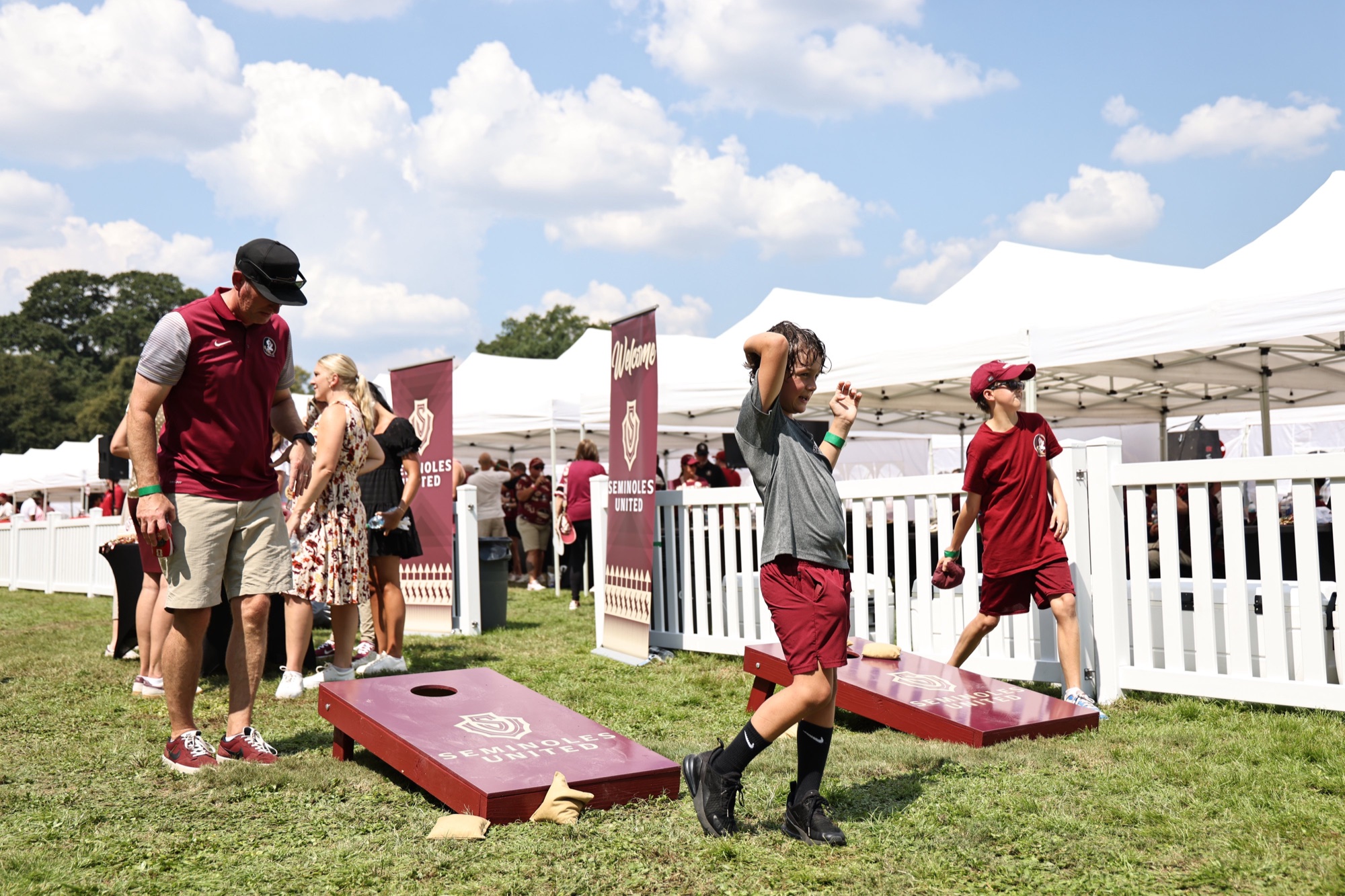 Cornhole at the tailgate