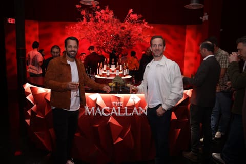 Guests at The Macallan bar during the TimeSpace experience