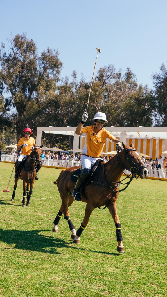 Spirits brand activation at a polo event